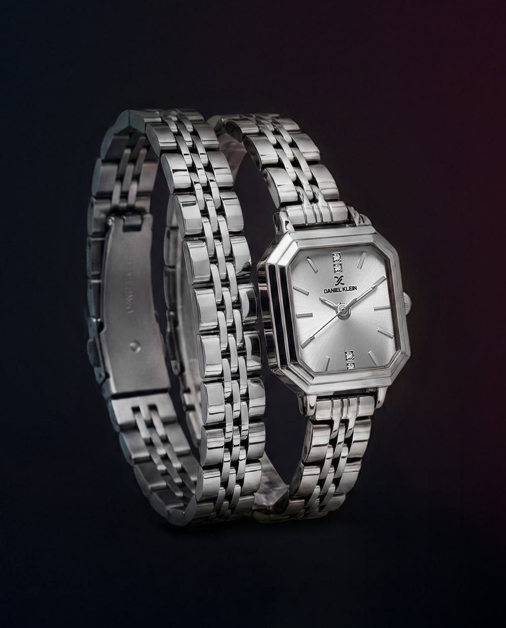 Daniel Klein Premium Silver Stainless Steel Watch for Women DK.1.14098-1