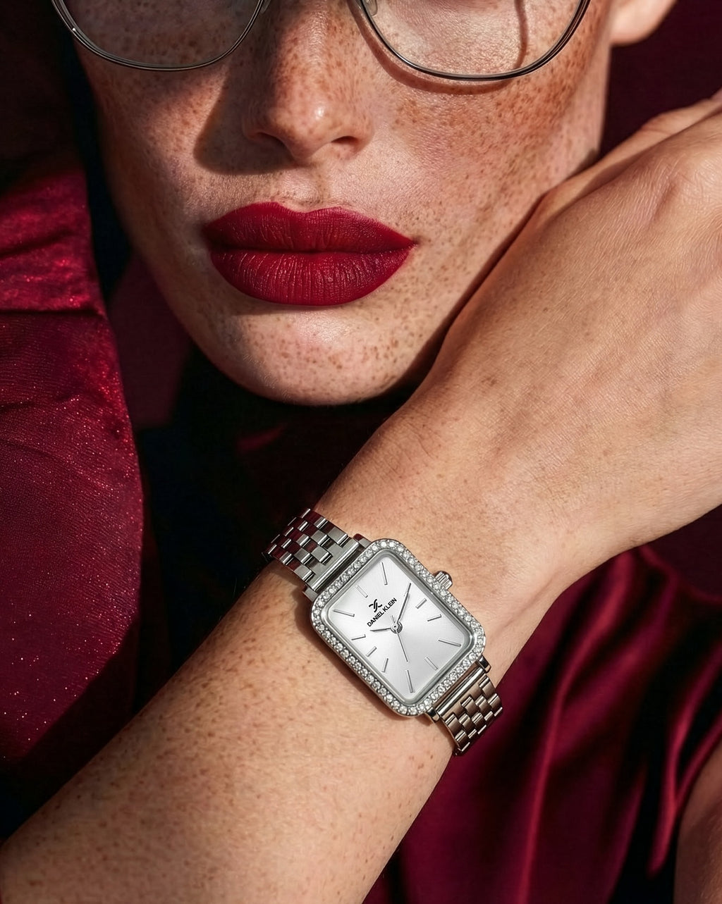 Daniel Klein Premium Silver Stainless Steel Watch for Women DK.1.14105-1