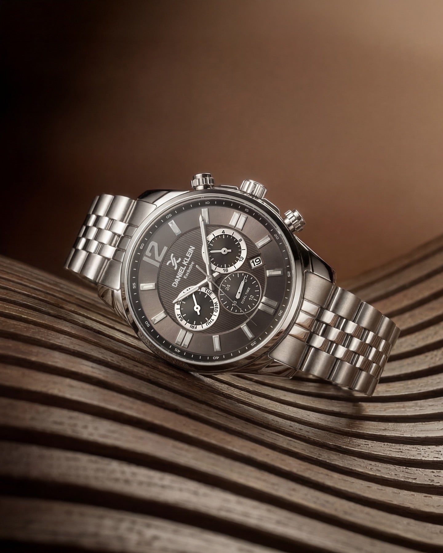 Daniel Klein Exclusive Silver Stainless Steel Watch for Men DK.6.14232-4