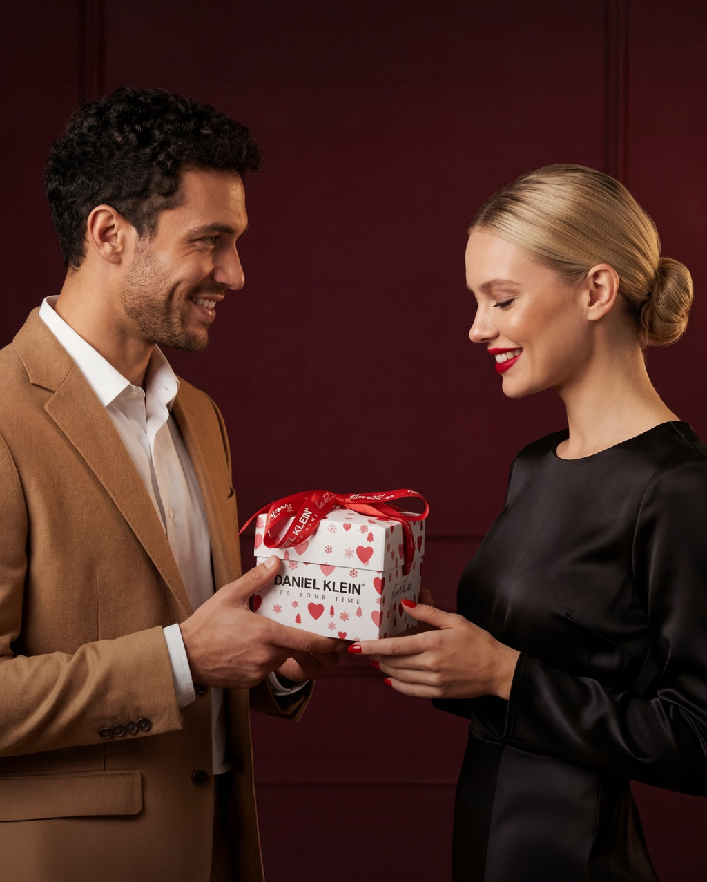 Daniel Klein Diamond Silver and Gold Stainless Steel Watch for Women DK.1.14136-4