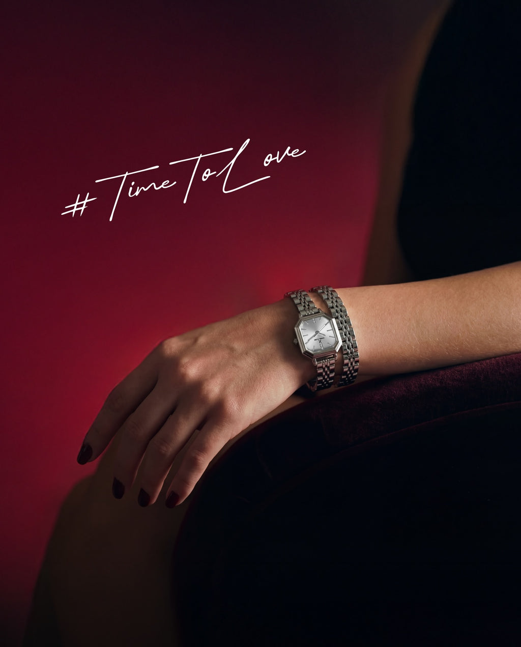 Daniel Klein Premium Silver Stainless Steel Watch for Women DK.1.14098-1