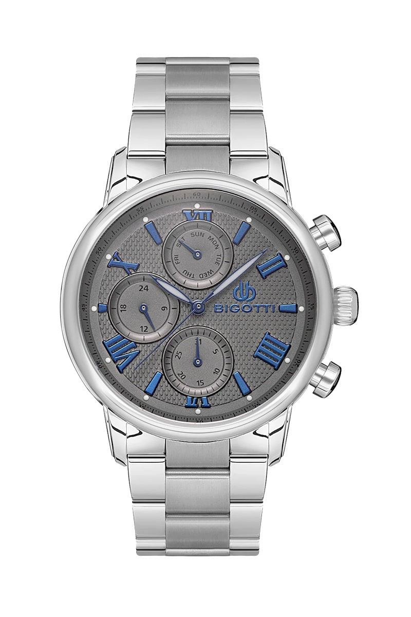 Bigotti Silver Stainless Steel Watch for Men BG.1.10513-3