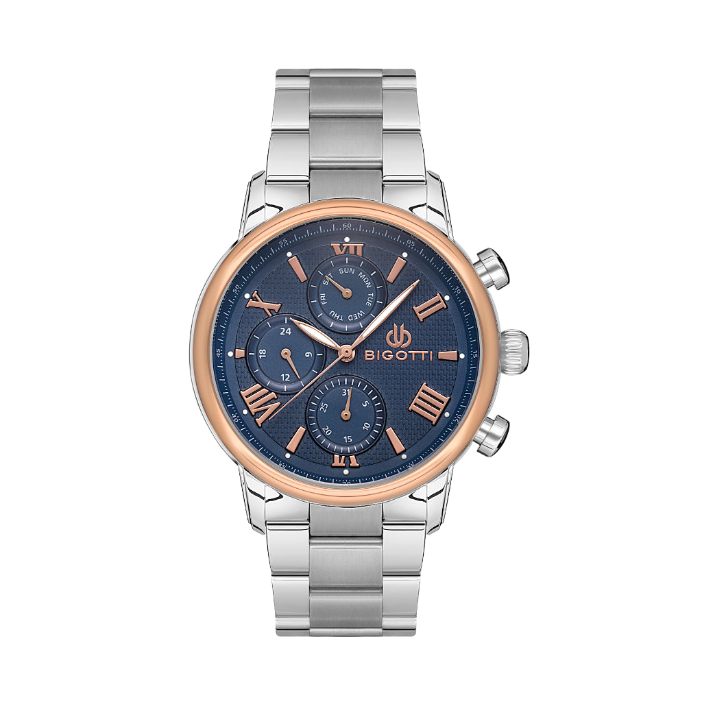 Bigotti Silver Stainless Steel Watch for Men BG.1.10513-5