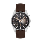 Bigotti Dark Brown Genuine Leather Watch for Men BG.1.10516-4