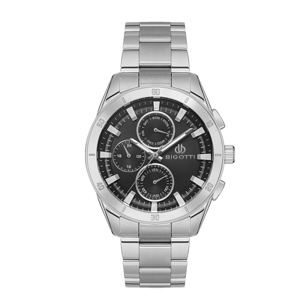 Bigotti Silver Stainless Steel Watch for Men BG.1.10531-1