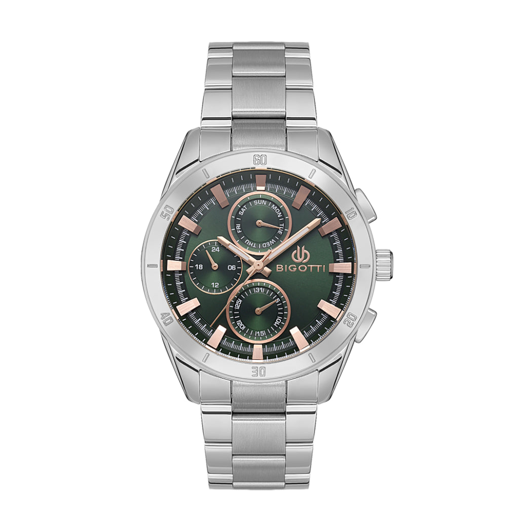 Bigotti Silver Stainless Steel Watch for Men BG.1.10531-3