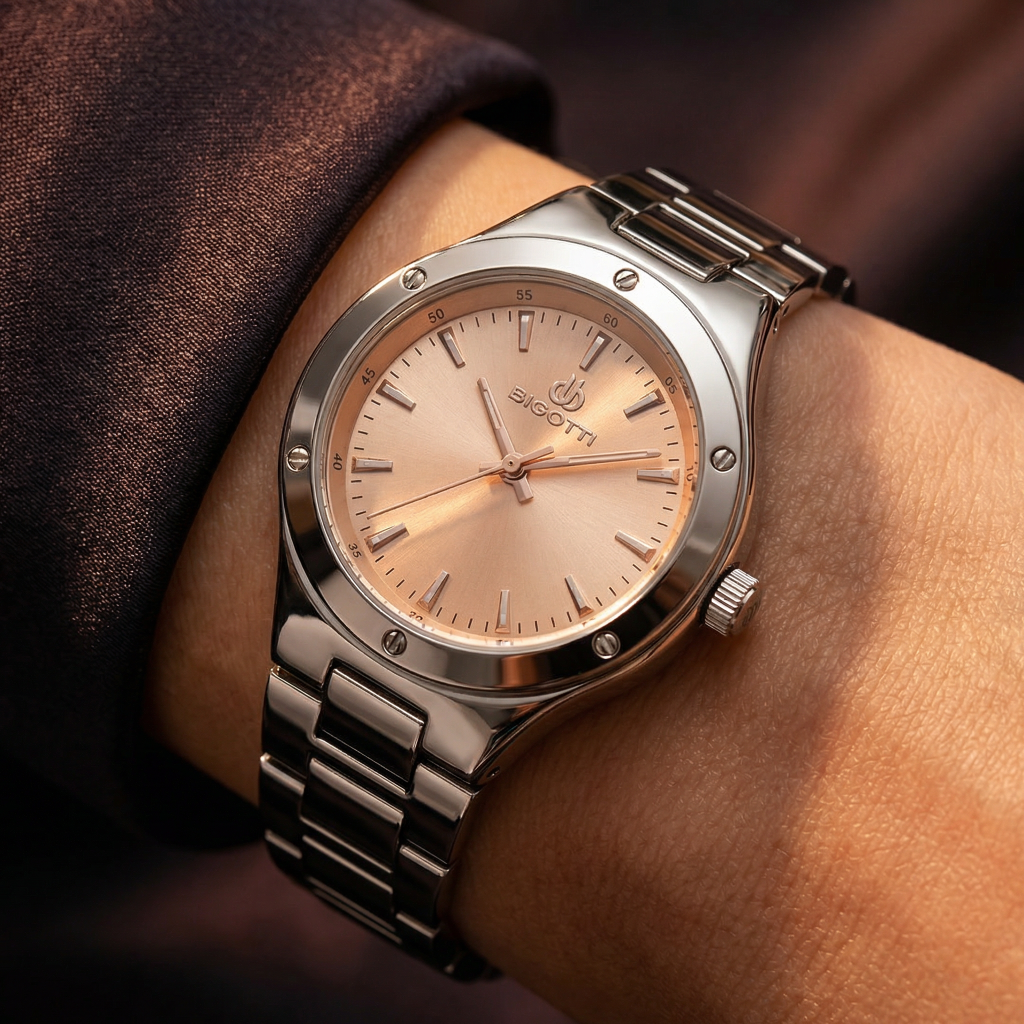 Bigotti Quotidiano Silver Stainless Steel Watch for Women BG.1.10533-1
