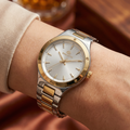 Bigotti Quotidiano Silver and Gold Stainless Steel Watch for Women BG.1.10533-3