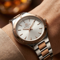 Bigotti Quotidiano Silver and Rose Gold Stainless Steel Watch for Women BG.1.10533-5