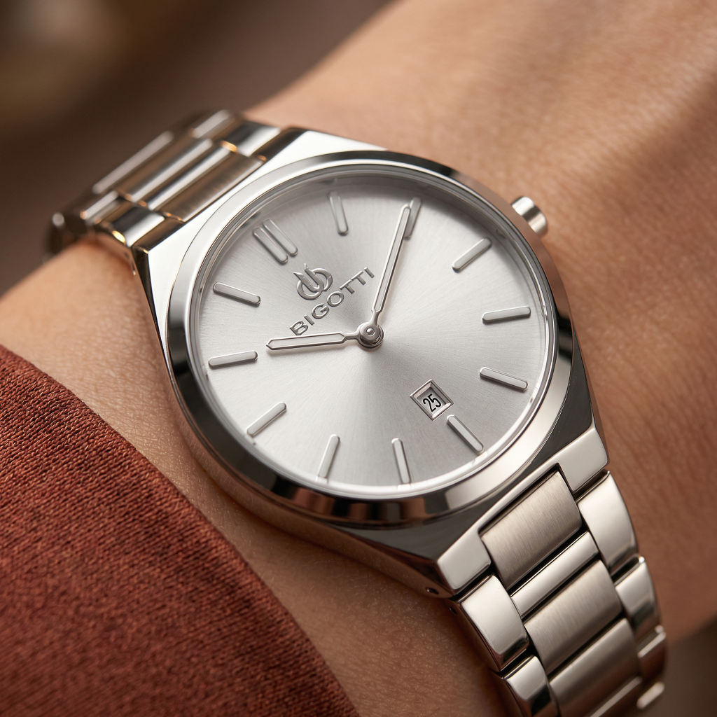 Bigotti Quotidiano Silver Stainless Steel Watch for Women BG.1.10537-1