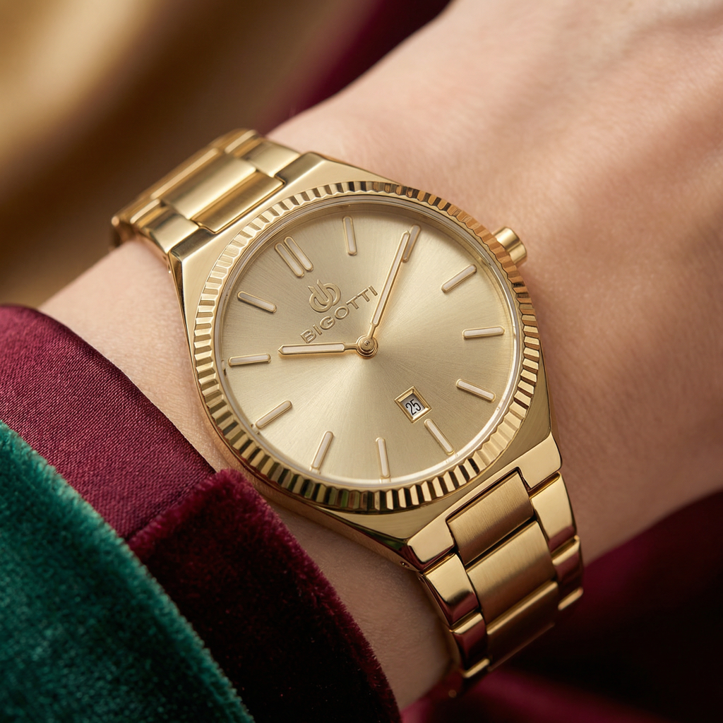 Bigotti Quotidiano Gold Stainless Steel Watch for Women BG.1.10537-2