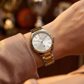 Bigotti Quotidiano Silver and Gold Stainless Steel Watch for Women BG.1.10537-3