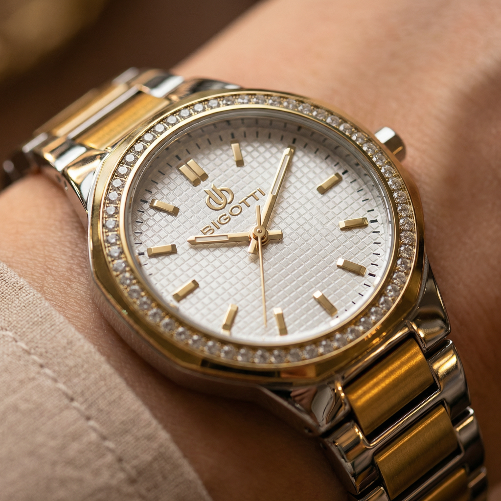 Bigotti Raffinato Silver and Gold Stainless Steel Watch for Women BG.1.10539-3