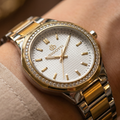 Bigotti Raffinato Silver and Gold Stainless Steel Watch for Women BG.1.10539-3