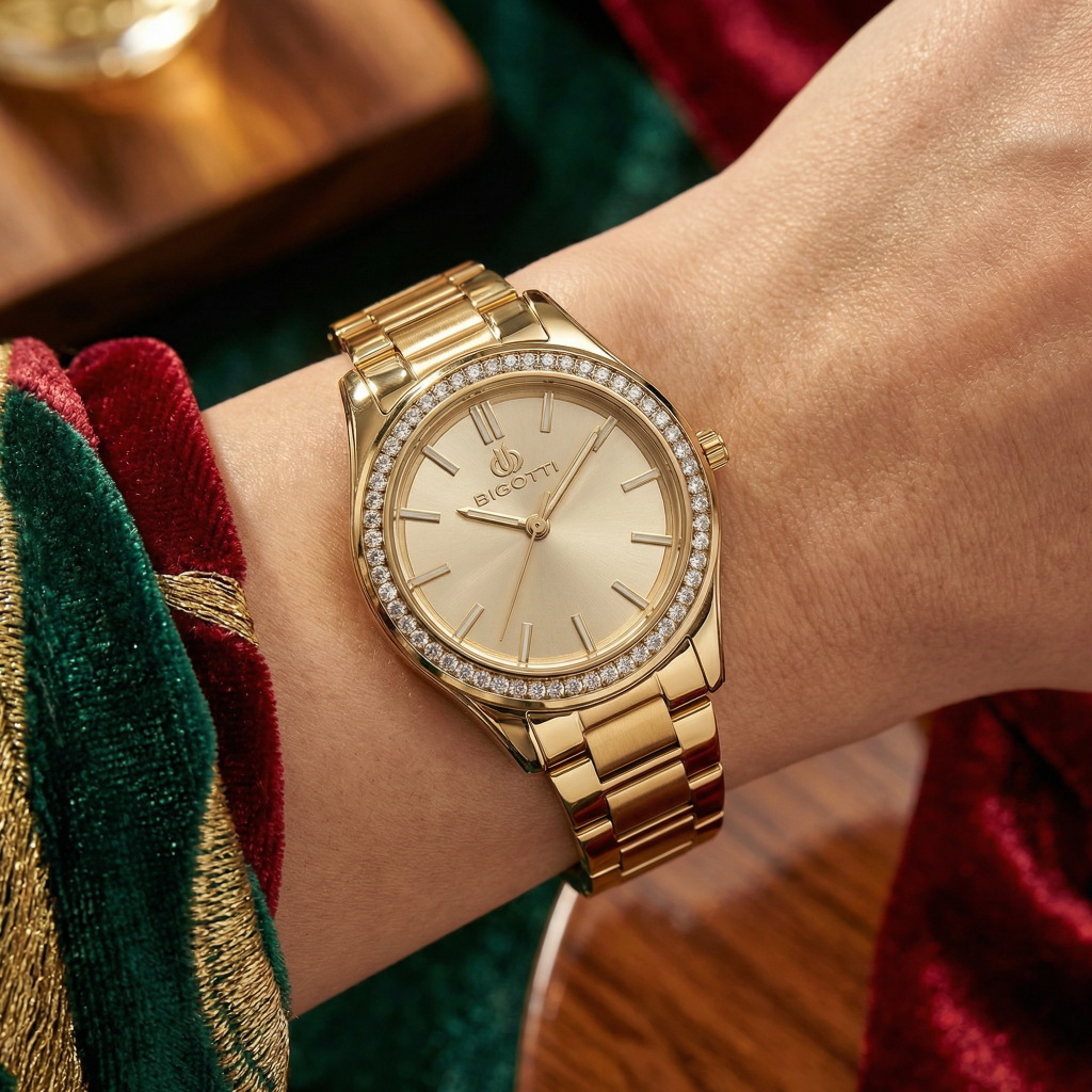Bigotti Raffinato Gold Stainless Steel Watch for Women BG.1.10550-2