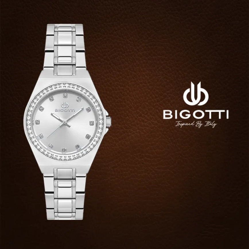 Bigotti Quotidiano Silver Stainless Steel Watch for Women BG.1.10551-1
