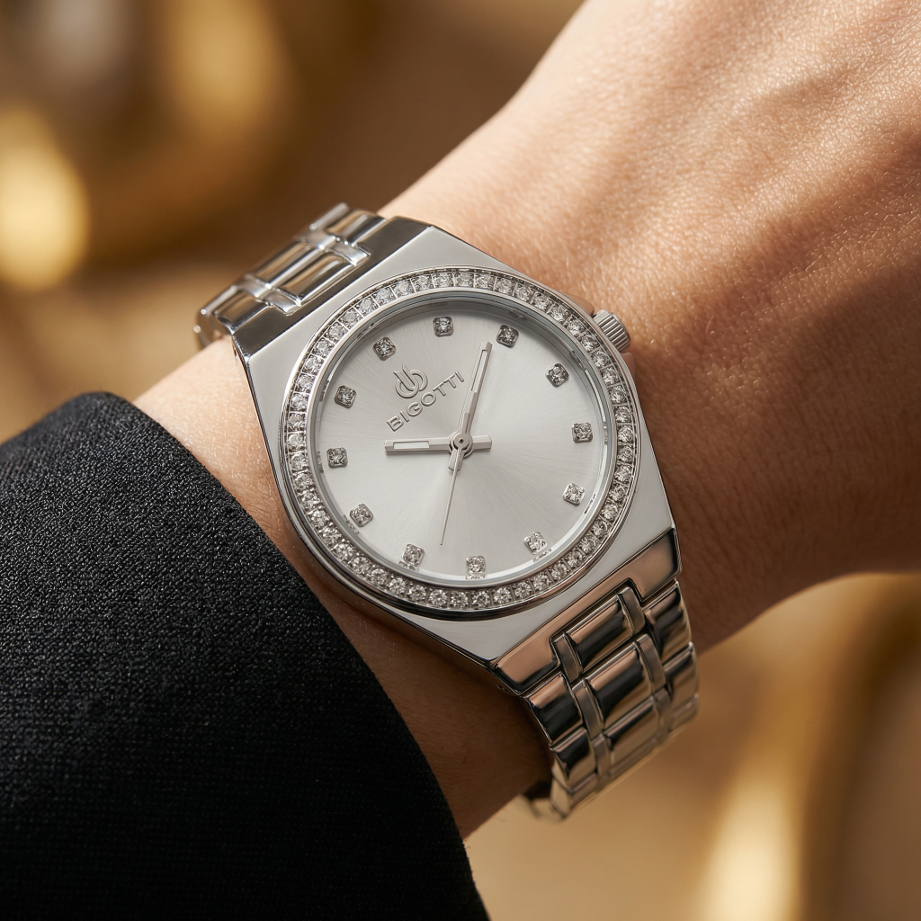 Bigotti Quotidiano Silver Stainless Steel Watch for Women BG.1.10551-1