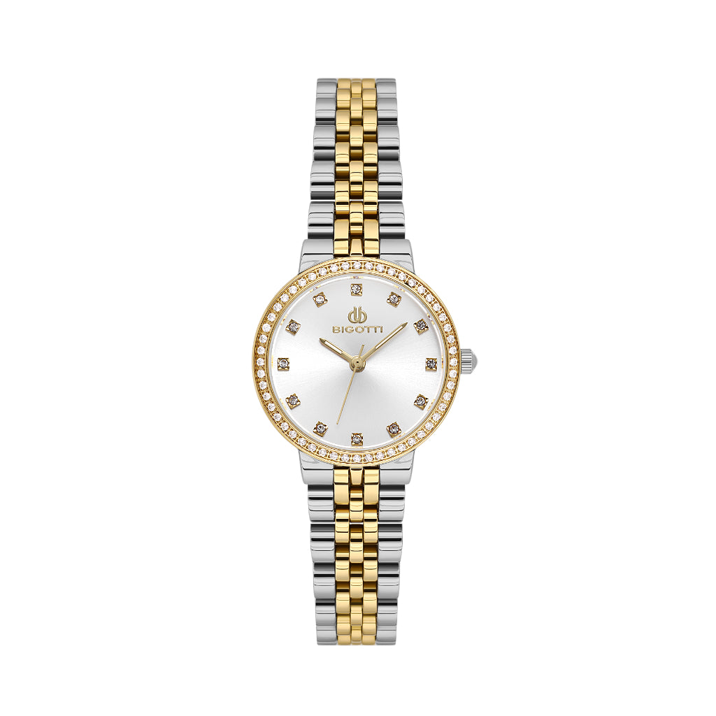 Bigotti Quotidiana Silver and Gold Stainless Steel Watch for Women BG.1.10652-4