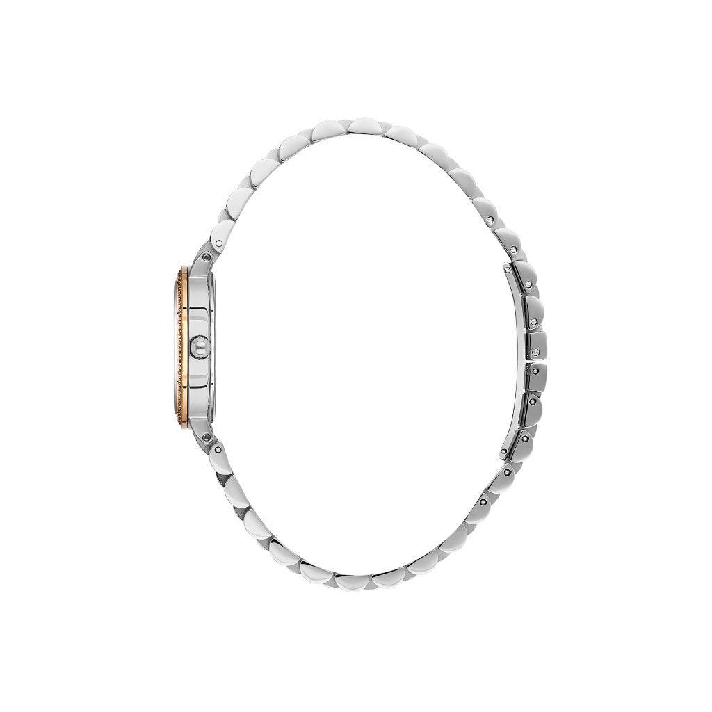 Bigotti Quotidiana Silver and Rose Gold Stainless Steel Watch for Women BG.1.10652-6