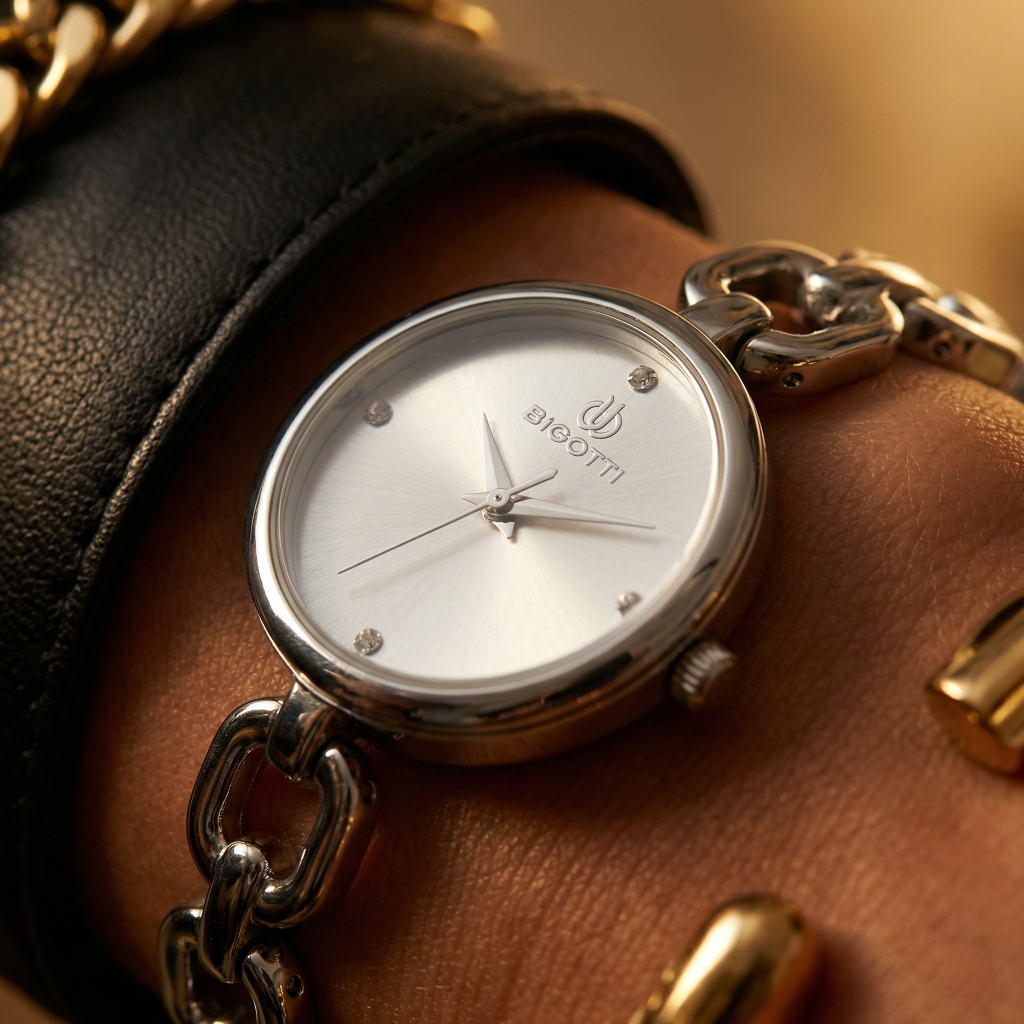 Bigotti Raffinato Silver Stainless Steel Watch for Women BG.1.10654-2