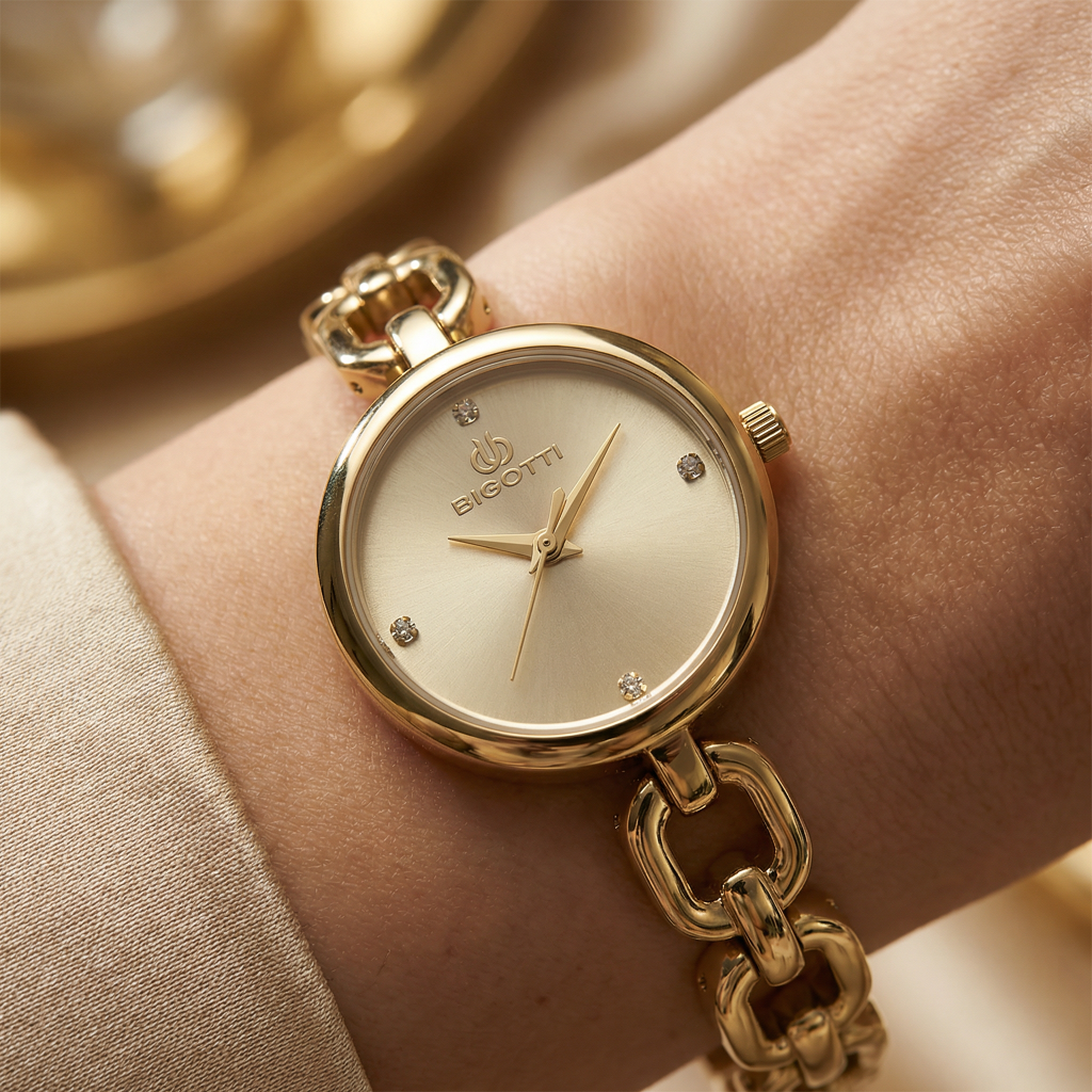 Bigotti Raffinato Gold Stainless Steel Watch for Women BG.1.10654-5