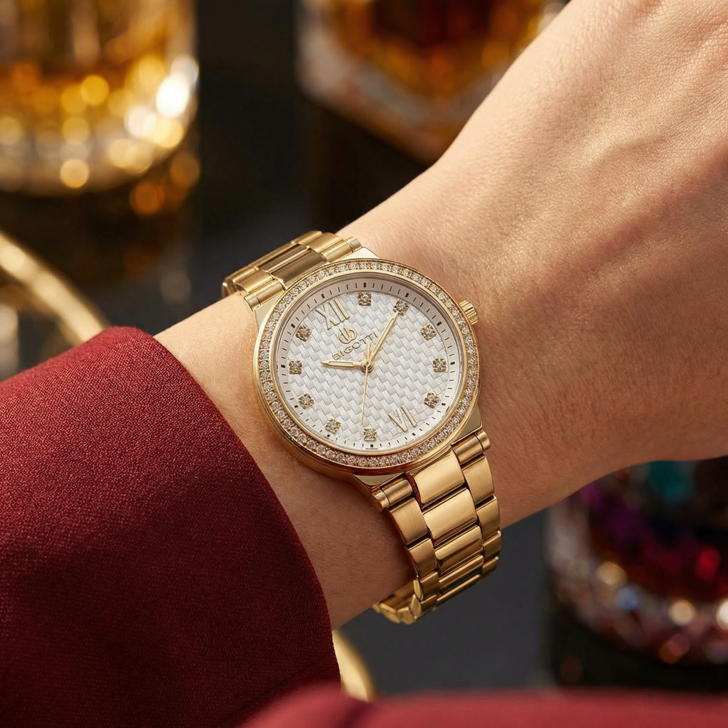 Bigotti Raffinato Gold Stainless Steel Watch for Women BG.1.10655-3