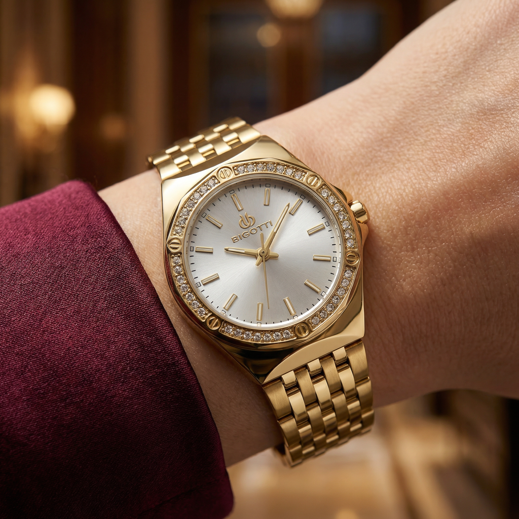 Bigotti Raffinato Gold Stainless Steel Watch for Women BG.1.10656-3