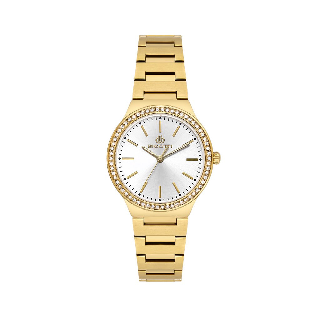 Bigotti Raffinata Gold Stainless Steel Watch for Women BG.1.10659-3