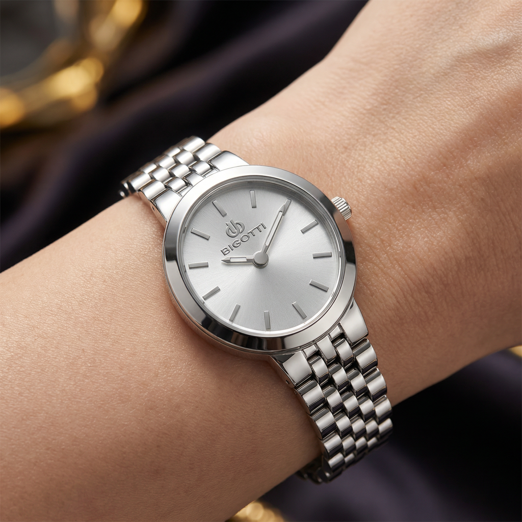 Bigotti Quotidiano Silver Stainless Steel Watch for Women BG.1.10660-1