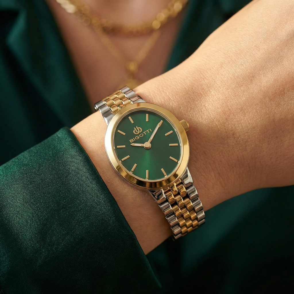 Bigotti Quotidiano Silver and Gold Stainless Steel Watch for Women BG.1.10660-6