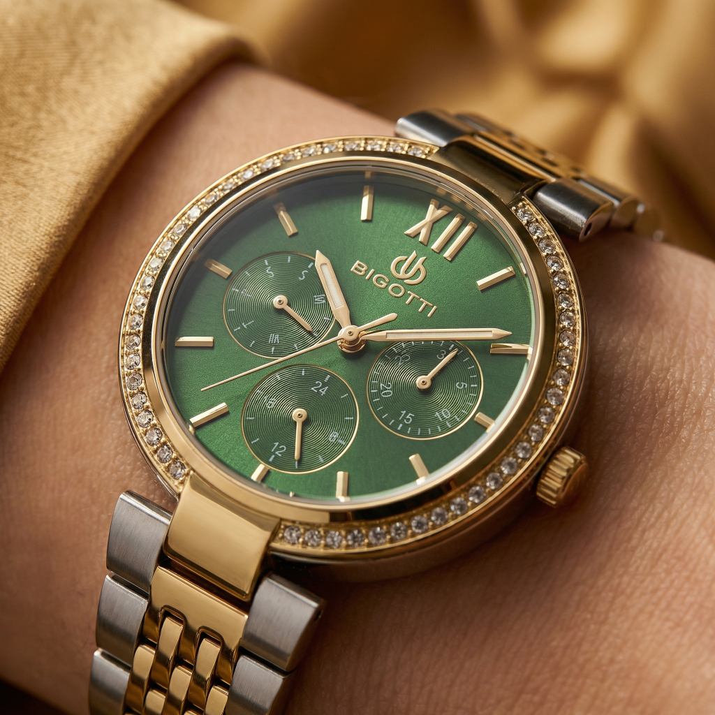 Bigotti Raffinato Silver and Gold Stainless Steel Watch for Women BG.1.10661-4