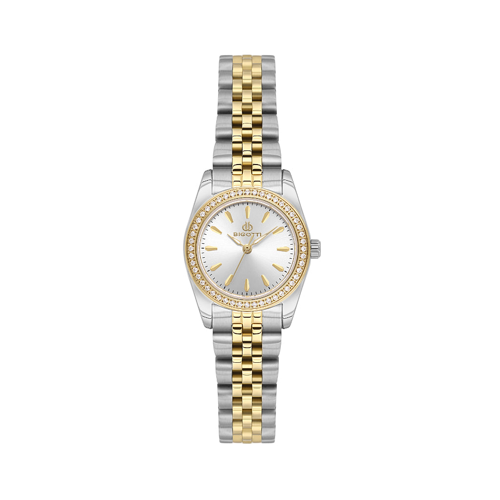 Bigotti Quotidiana Silver and Gold Stainless Steel Watch for Women BG.1.10664-4