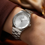 ساعة بيغوتي رافيناتو فضية من ستانلس ستيل للنساء BG.1.10665-1