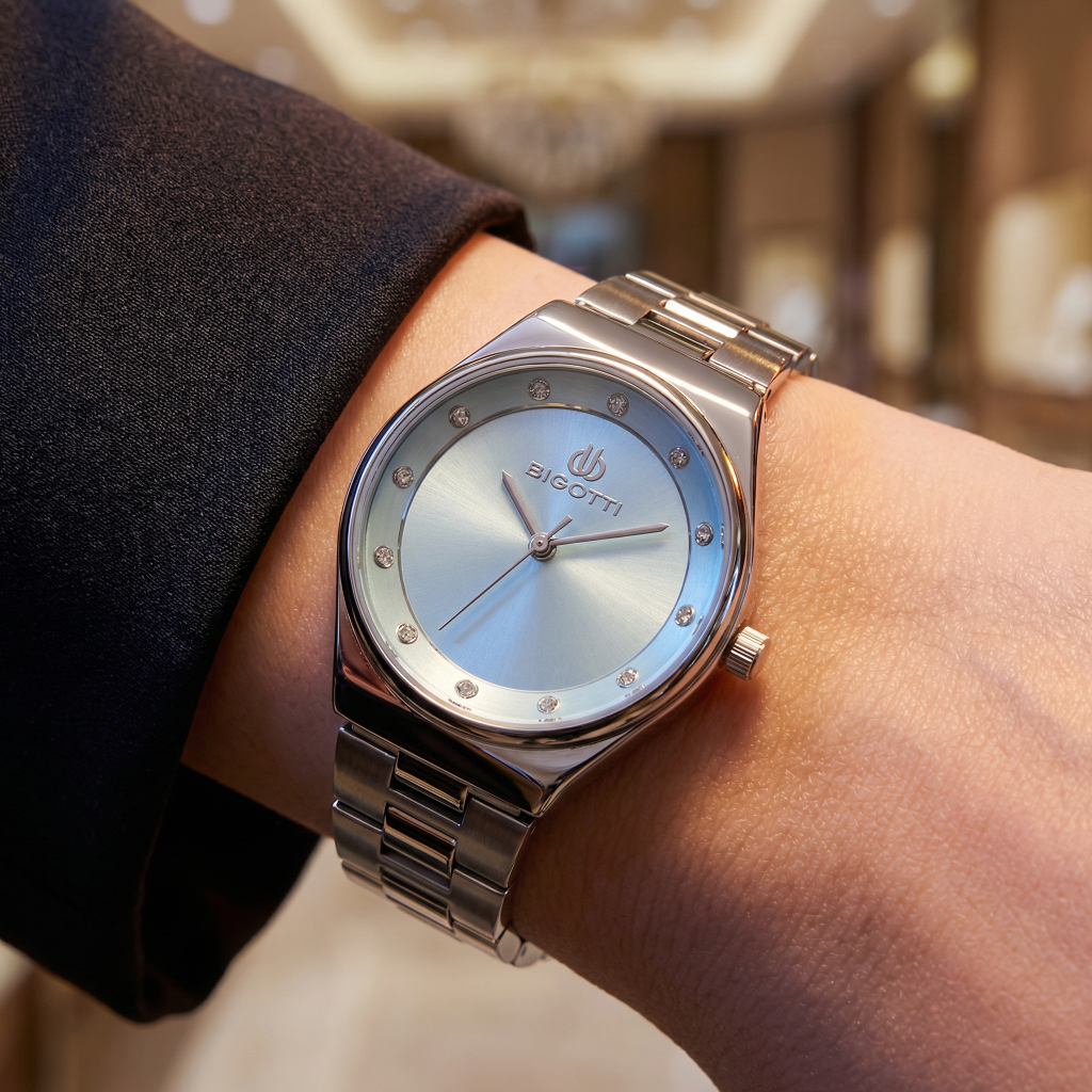 Bigotti Raffinato Silver Stainless Steel Watch for Women BG.1.10665-2