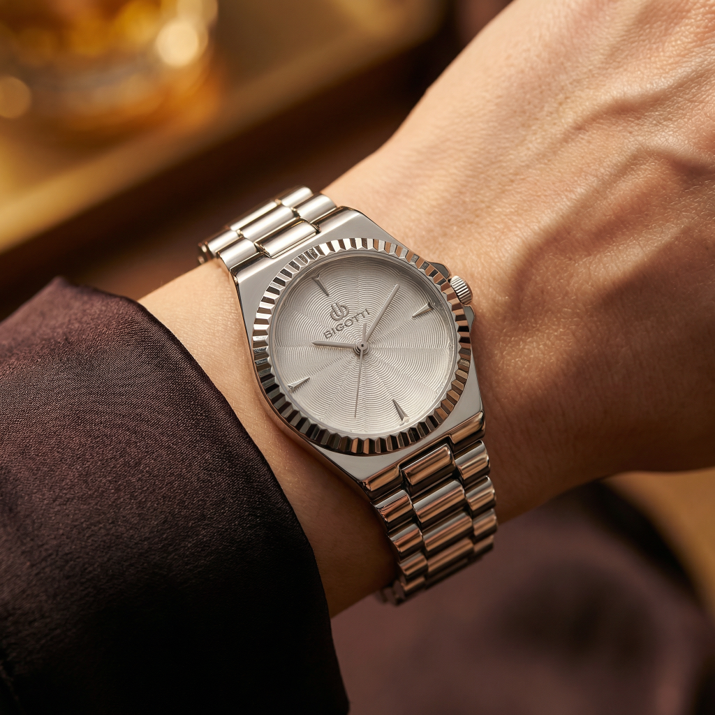 Bigotti Quotidiano Silver Stainless Steel Watch for Women BG.1.10666-1