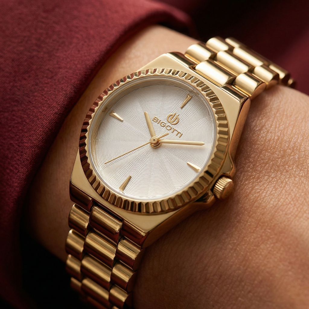 Bigotti Quotidiano Gold Stainless Steel Watch for Women BG.1.10666-3