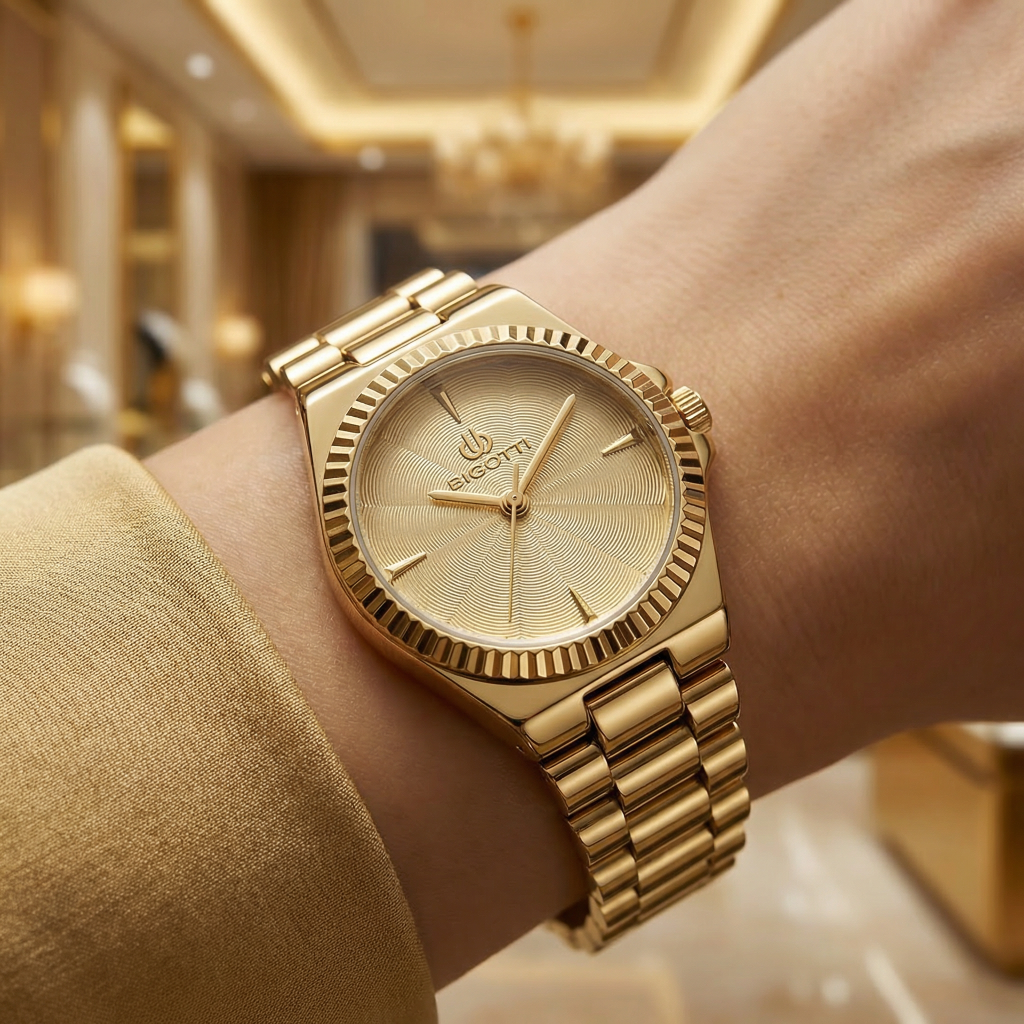 Bigotti Quotidiano Gold Stainless Steel Watch for Women BG.1.10666-4