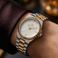 Bigotti Quotidiano Silver and Gold Stainless Steel Watch for Women BG.1.10666-5