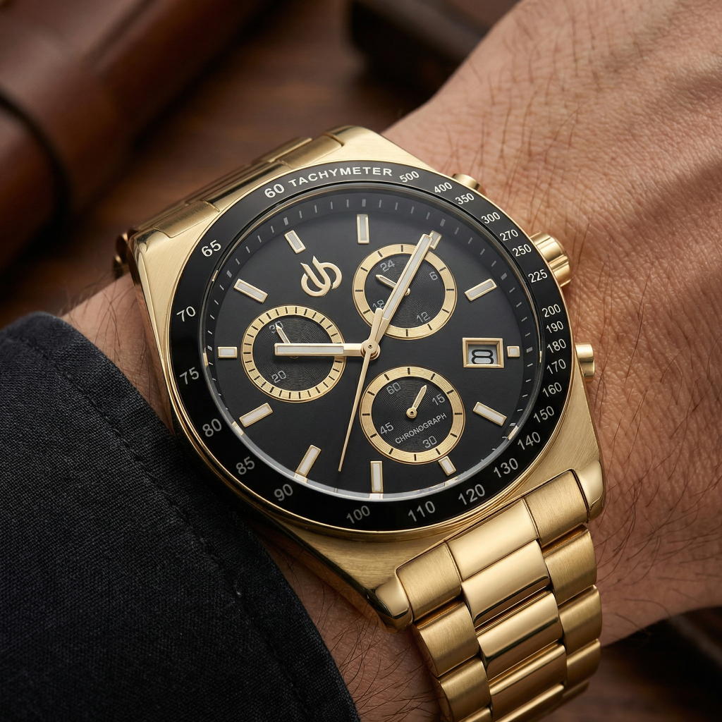 Bigotti Raffinato Gold Stainless Steel Watch for Men BG.1.10669-4
