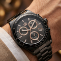 Bigotti Raffinato Black Stainless Steel Watch for Men BG.1.10669-5