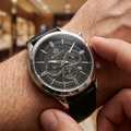 Bigotti Quotidiano Black Genuine Leather Watch for Men BG.1.10671-1