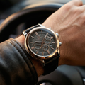Bigotti Quotidiano Black Genuine Leather Watch for Men BG.1.10671-3
