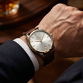 Bigotti Quotidiano Dark Brown Genuine Leather Watch for Men BG.1.10672-4