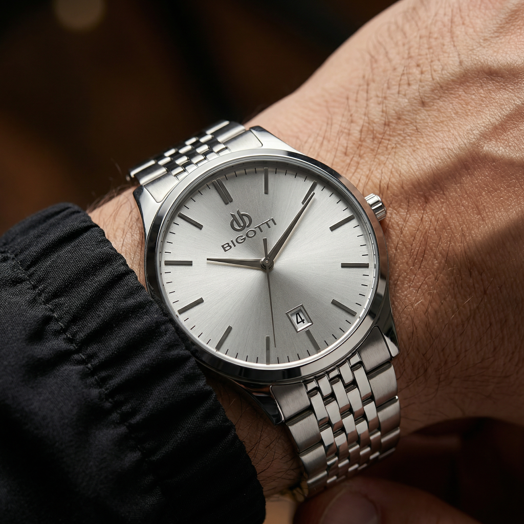 Bigotti Quotidiano Silver Stainless Steel Watch for Men BG.1.10673-1