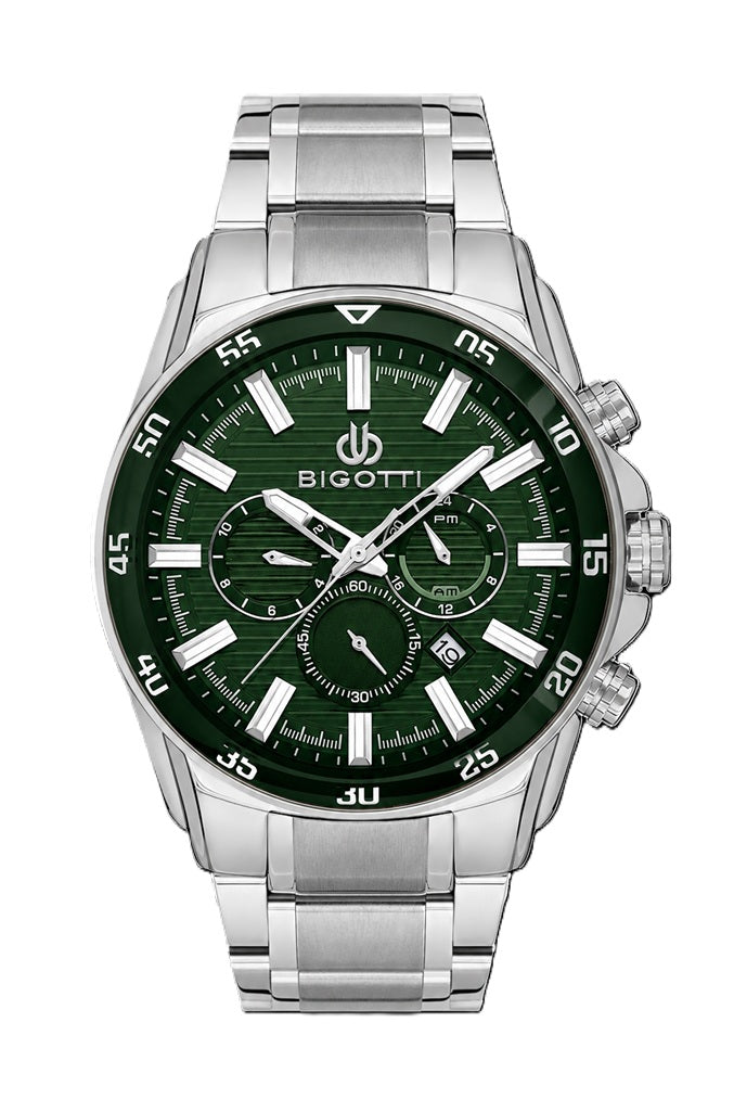 Bigotti Raffinato Silver Stainless Steel Watch for Men BG.1.10675-7