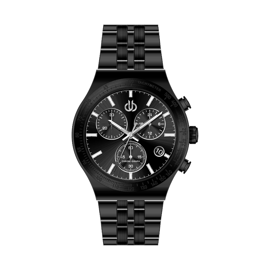 Bigotti Quotidiano Black Stainless Steel Watch for Men BG.1.10678-6