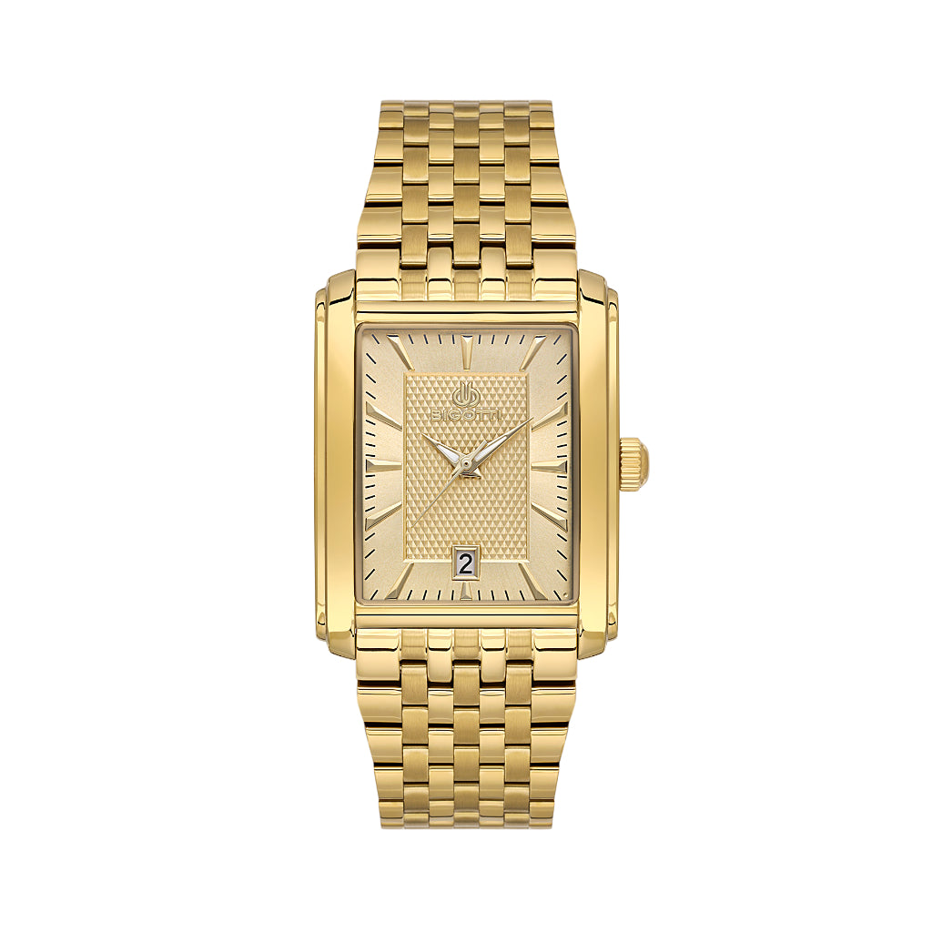 Bigotti Quotidiano Gold Stainless Steel Watch for Men BG.1.10681-4