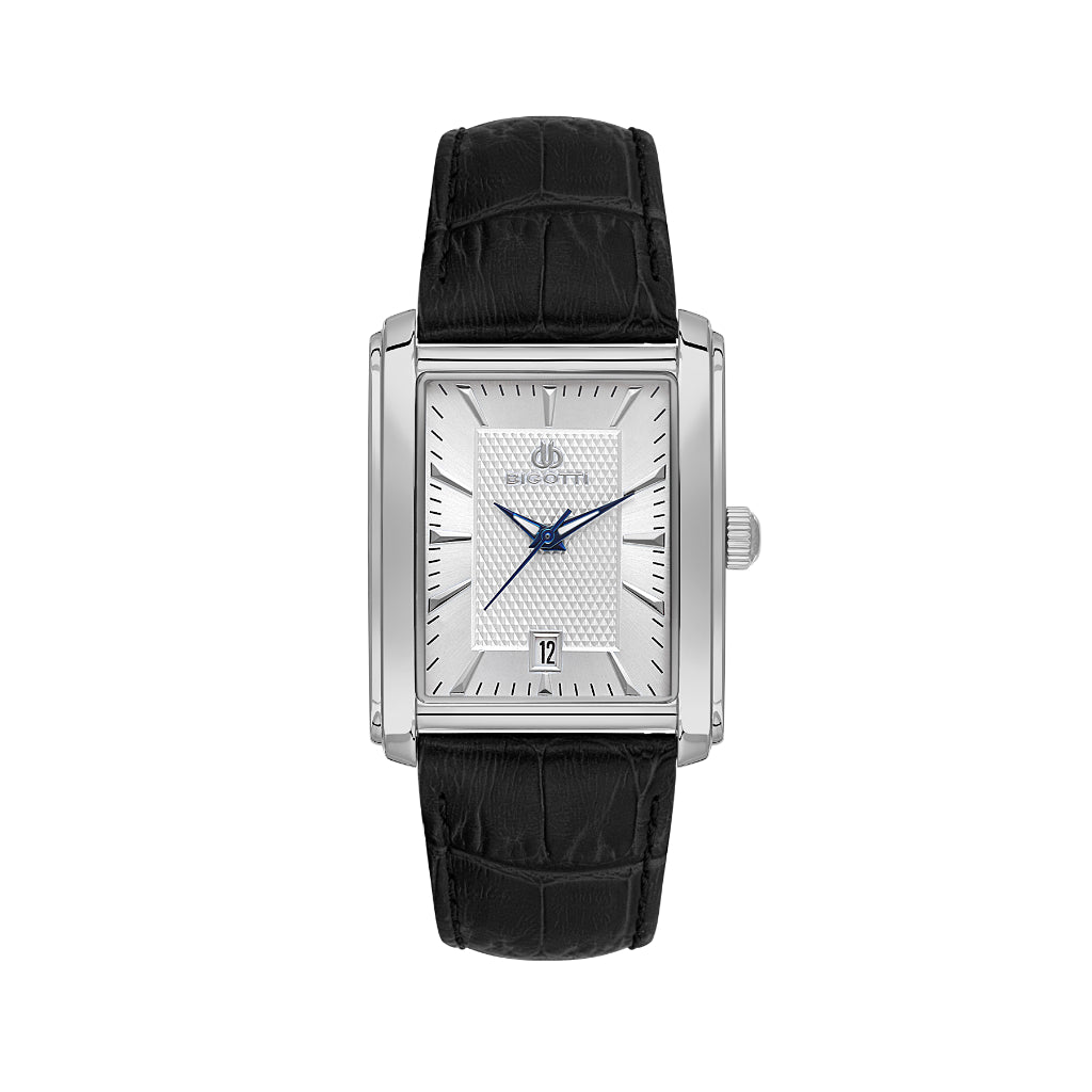 Bigotti Quotidiano Black Genuine Leather Watch for Men BG.1.10682-1