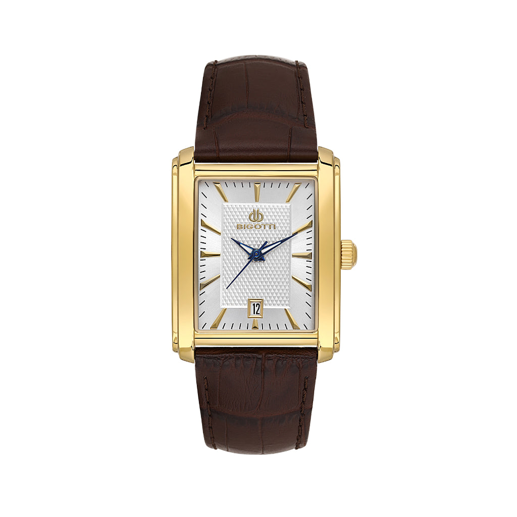 Bigotti Quotidiano Brown Genuine Leather Watch for Men BG.1.10682-5