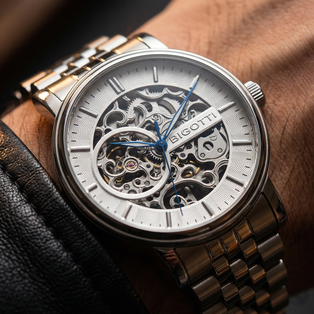 Bigotti Raffinato Silver Stainless Steel Watch for Men BG.1.10684-1